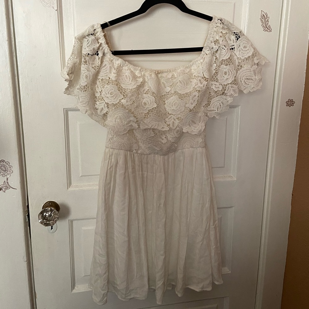 White Off Shoulder Dress